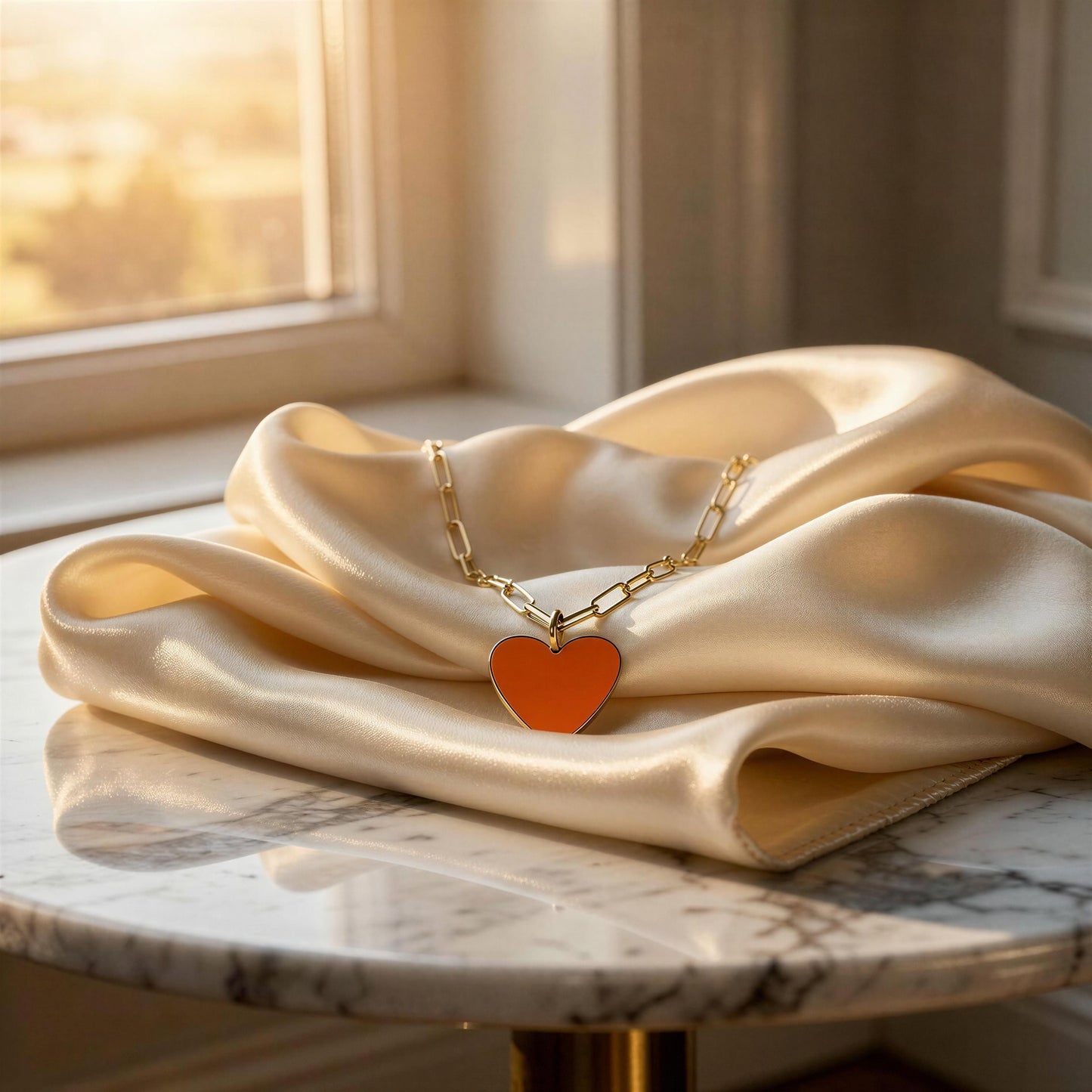 Amore Sol Heart Necklace