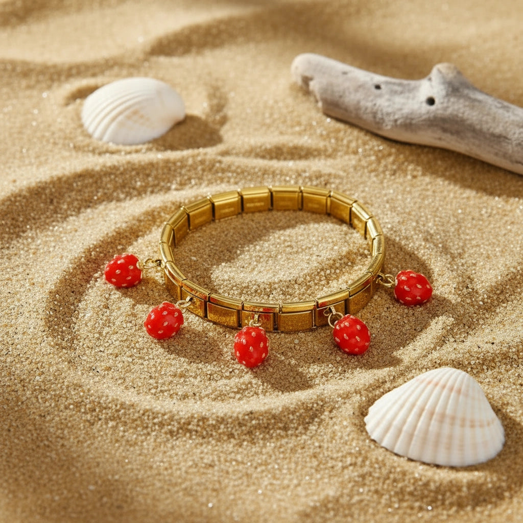 Amalfi Strawberry Bracelet-ChicaChica