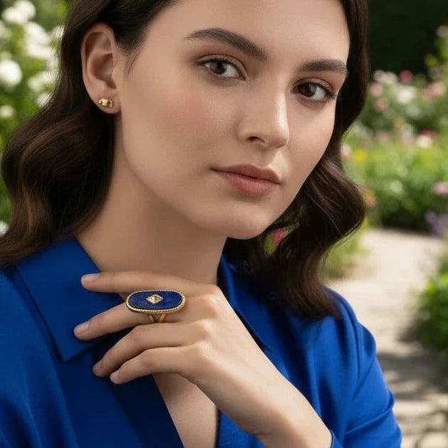 Azure Glow Ring_ChicaChica