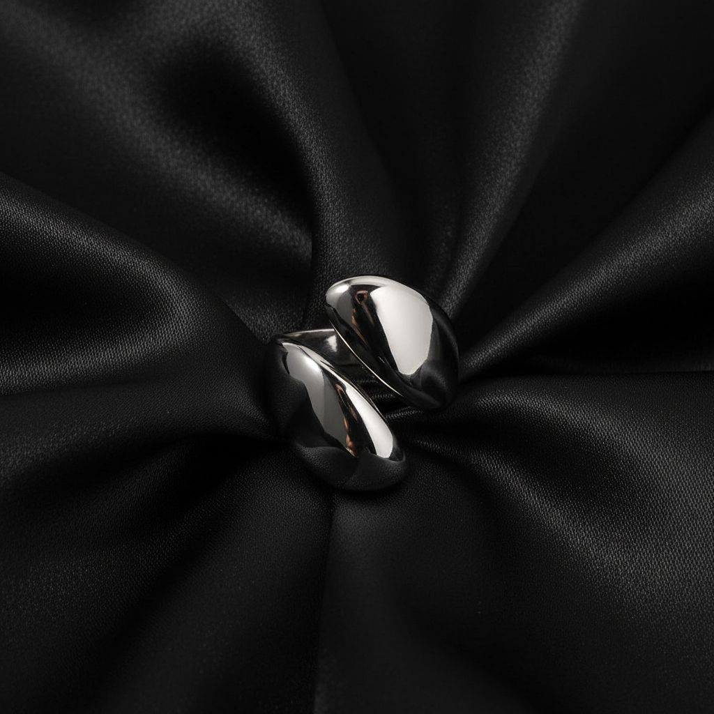 Droplet Ring_ Silver_ChicaChica