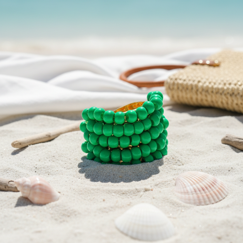 Emerald Pop Ring_ChicaChica