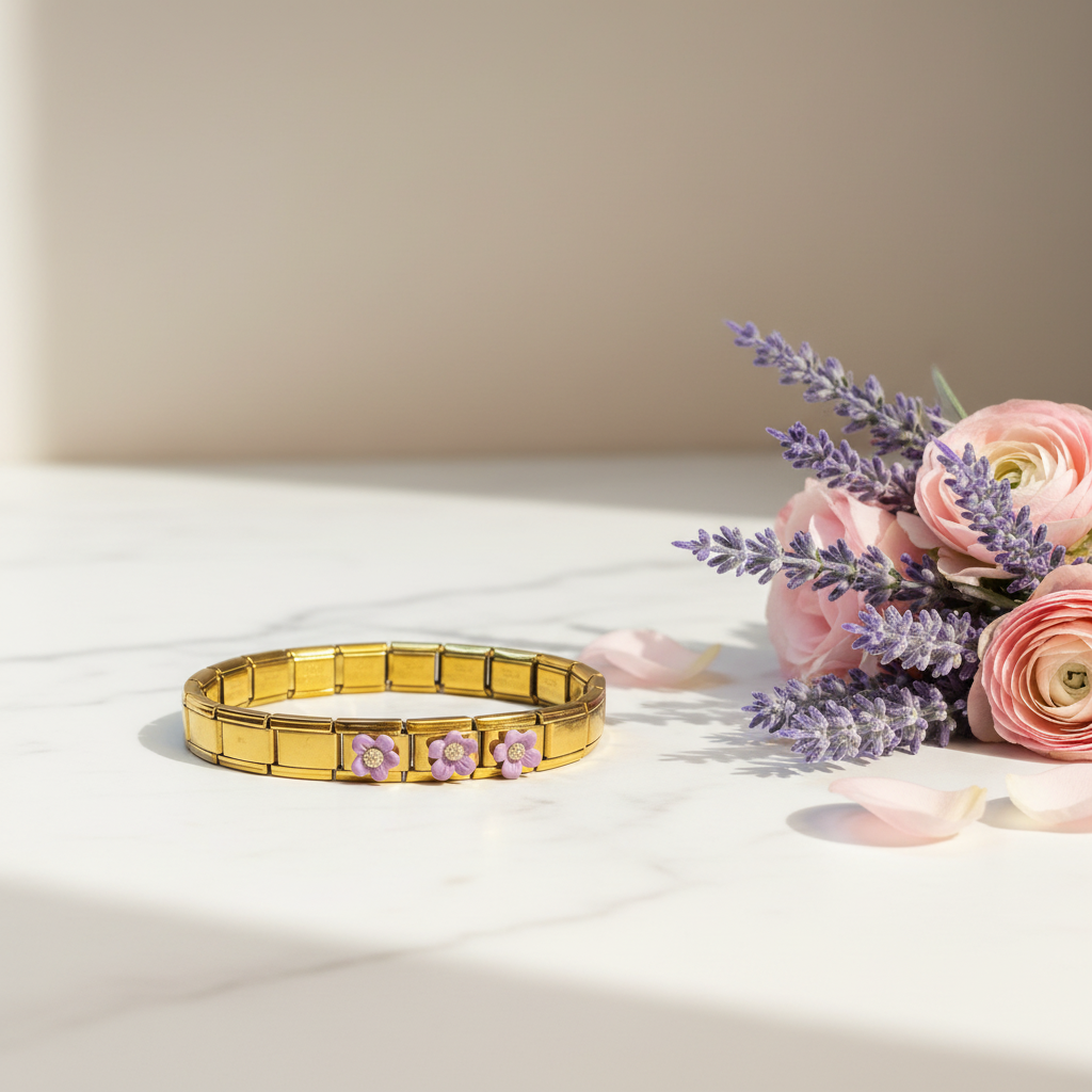 Lavender Bloom Bracelet_Chica Chica