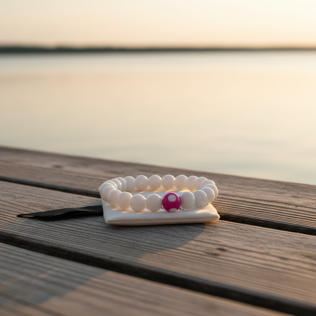 Lilac Whimsy Bead Bracelet _ChicaChica