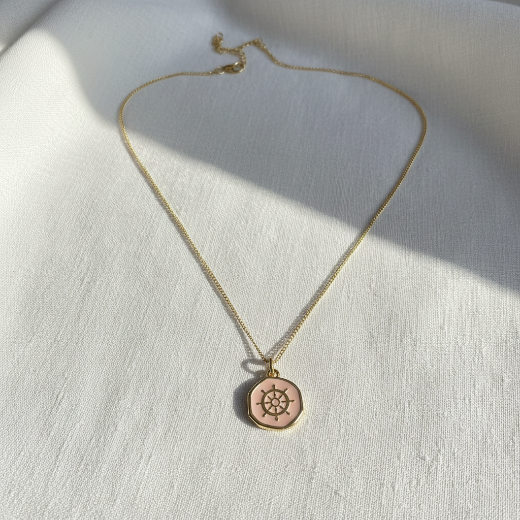 Oceana Soleil Medallion Necklace_ChicaChica