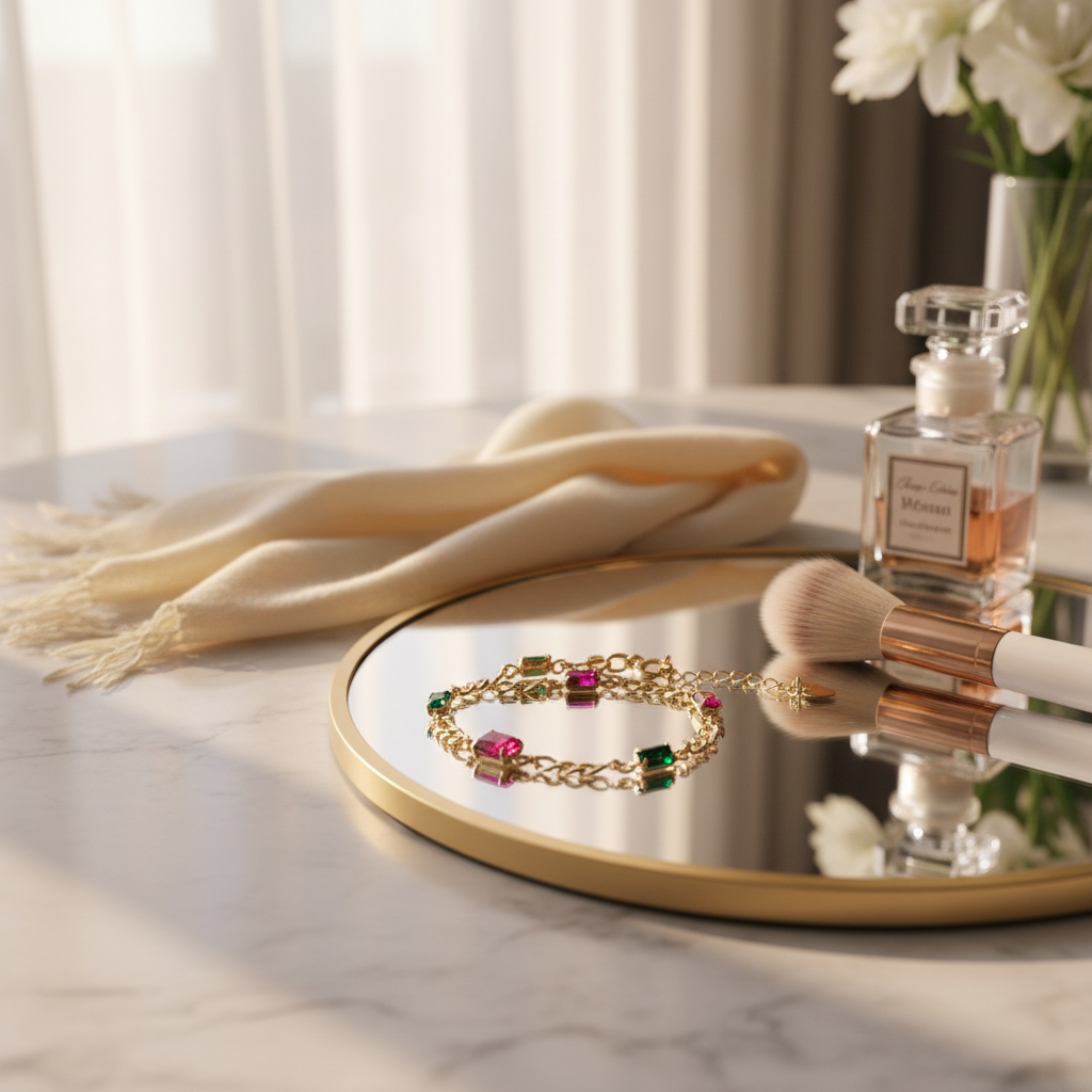 Radiant Gem Cuban Bracelet_ChicaChica