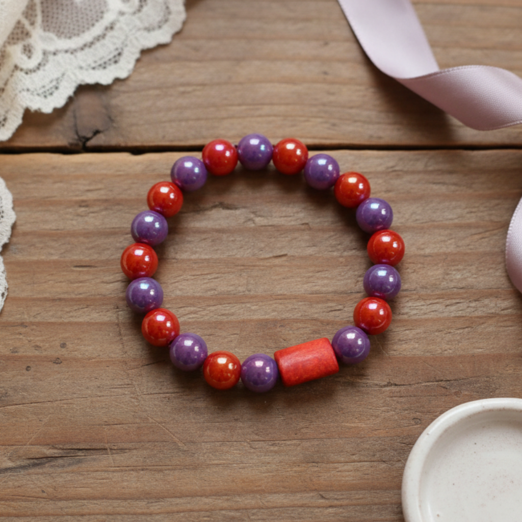 Ruby Orchid Bracelet-ChicaChica