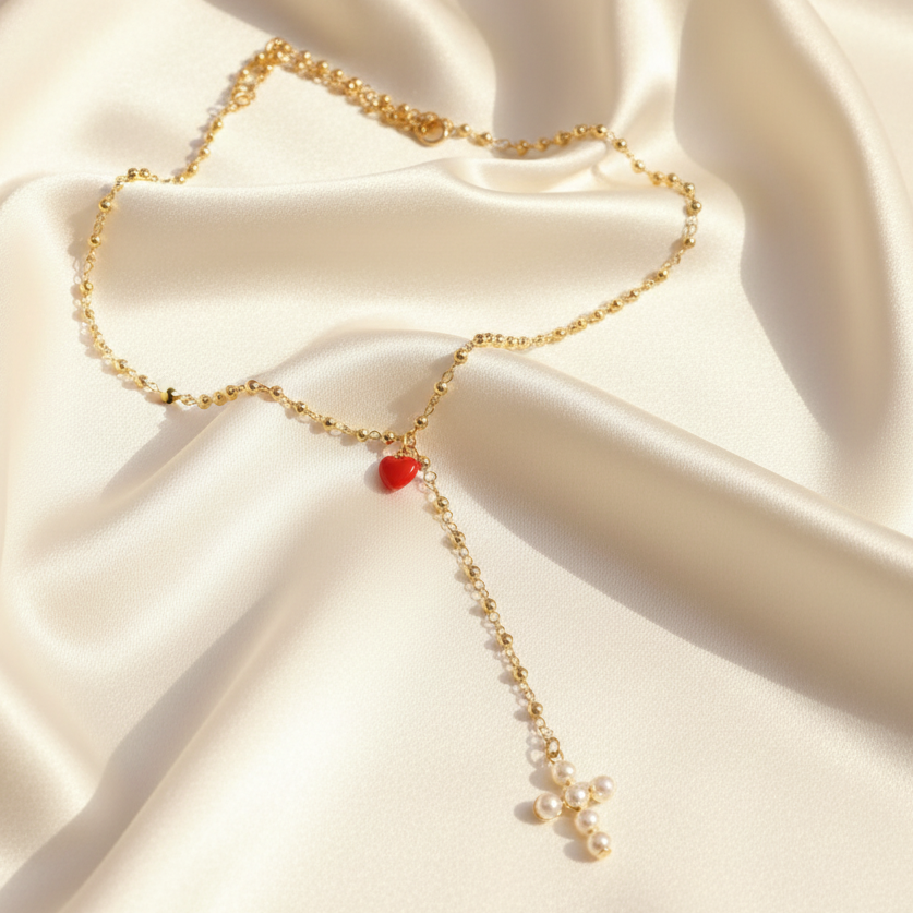 Sacred Heart Grace Necklace_ChicaChica