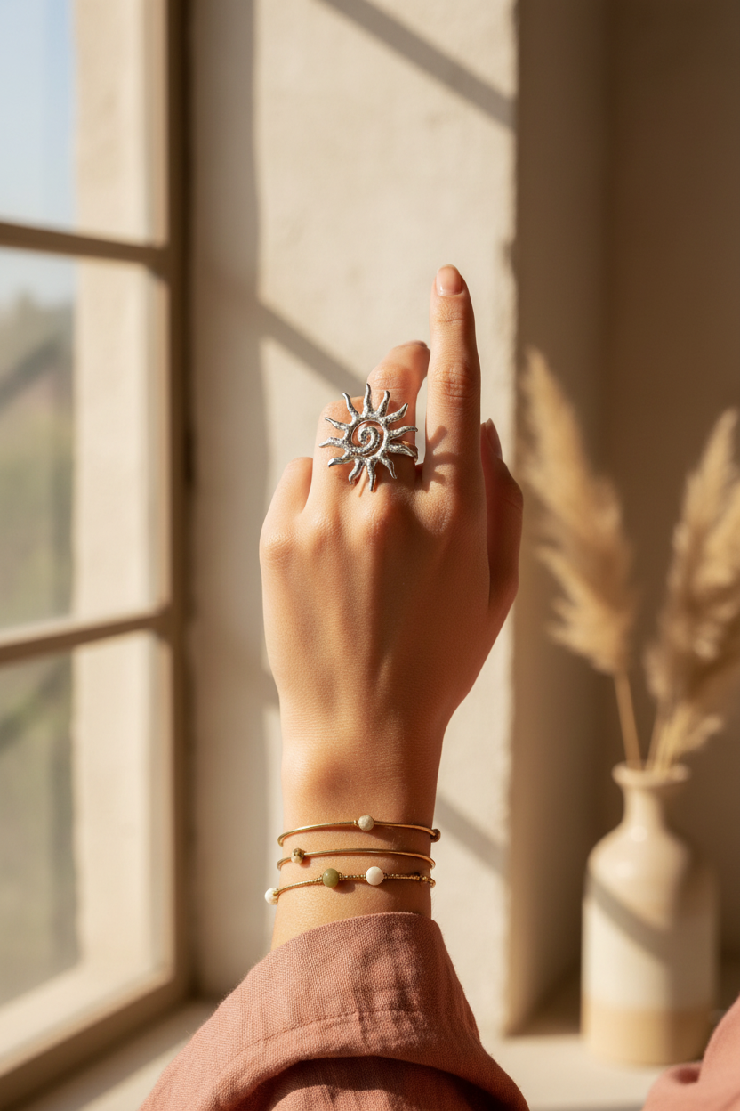 Solar Glow_Silver Ring_Celestia_ChicaChica