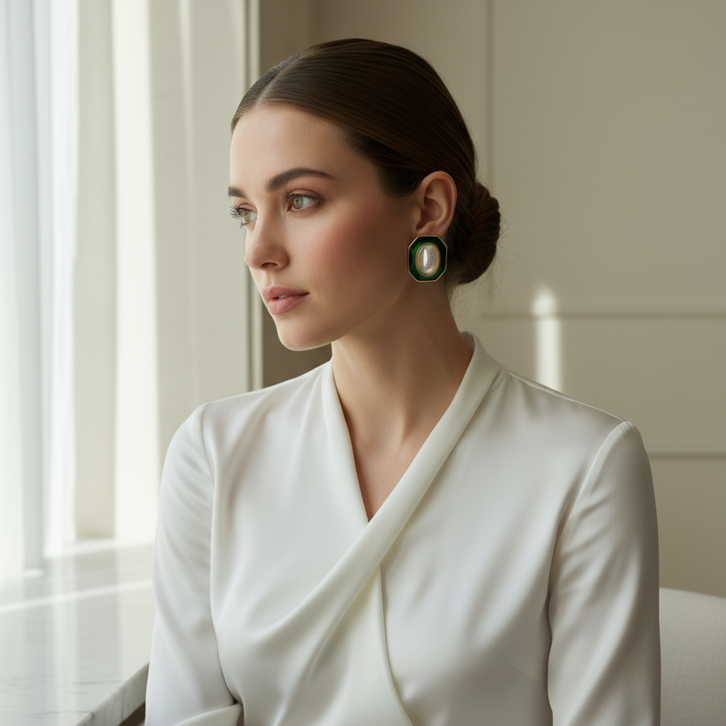 Vintage Verde Earrings_ChicaChica