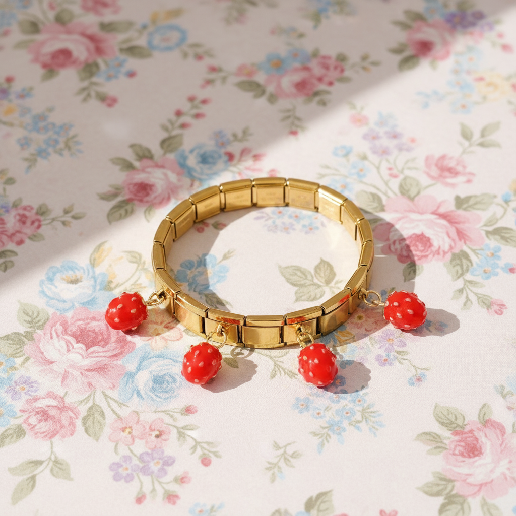 Amalfi Strawberry Bracelet-ChicaChica