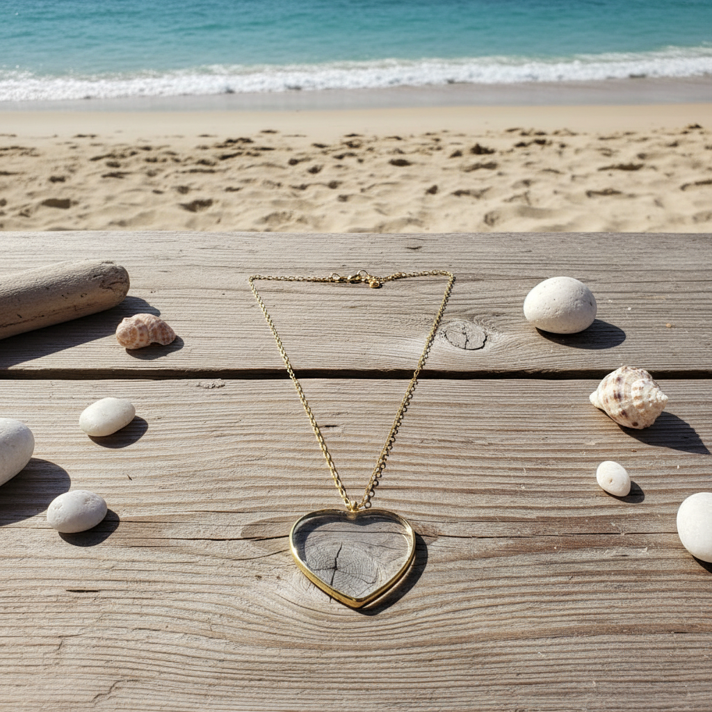 Amore Cristallo Heart Necklace_ChicaChica