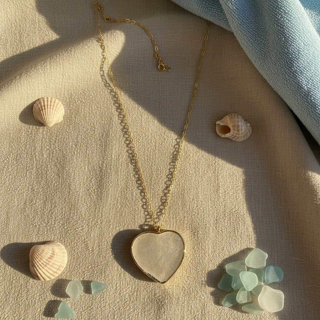 Amore Cristallo Heart Necklace_ChicaChica