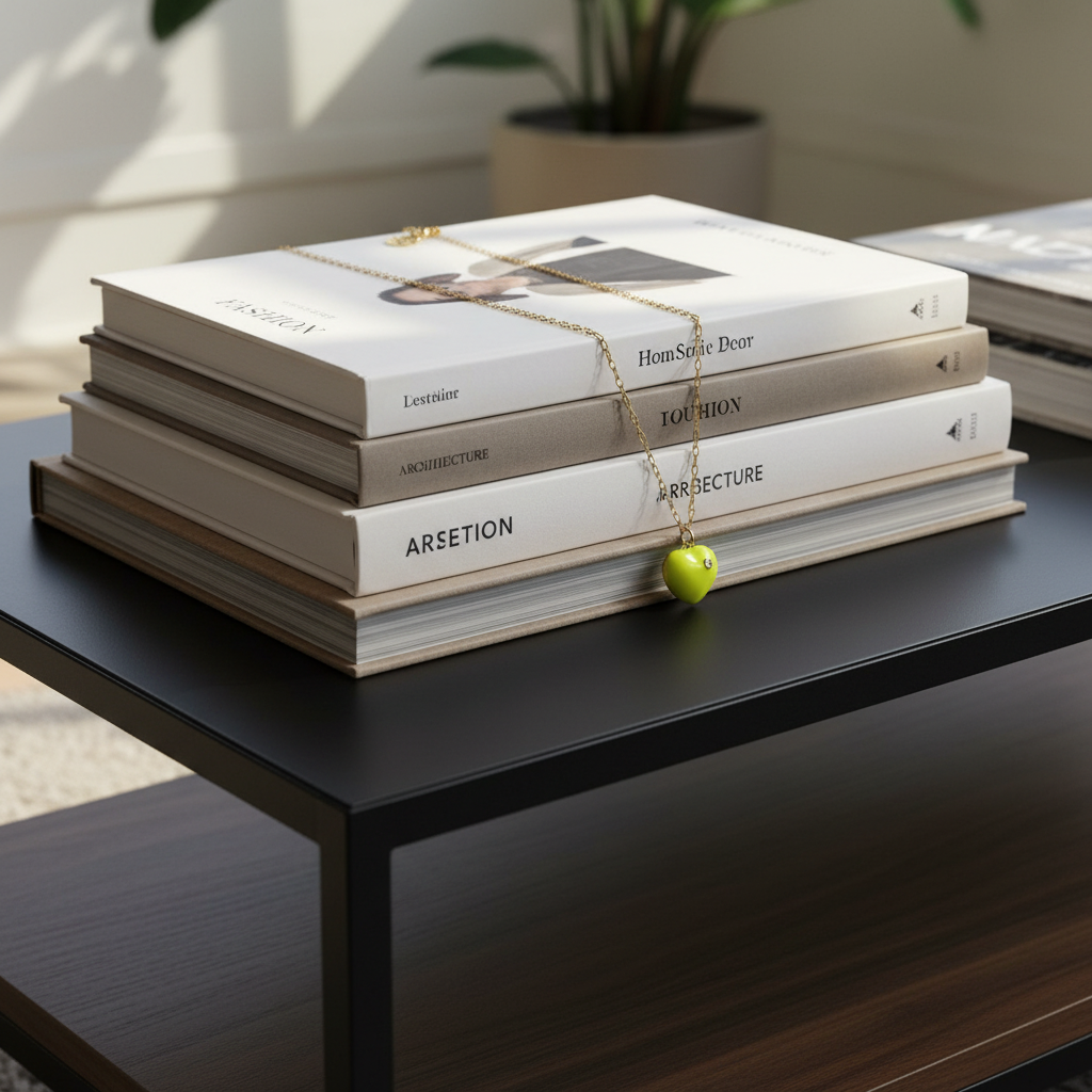 Amore Lemon-Glow Heart Necklace_ChicaChica