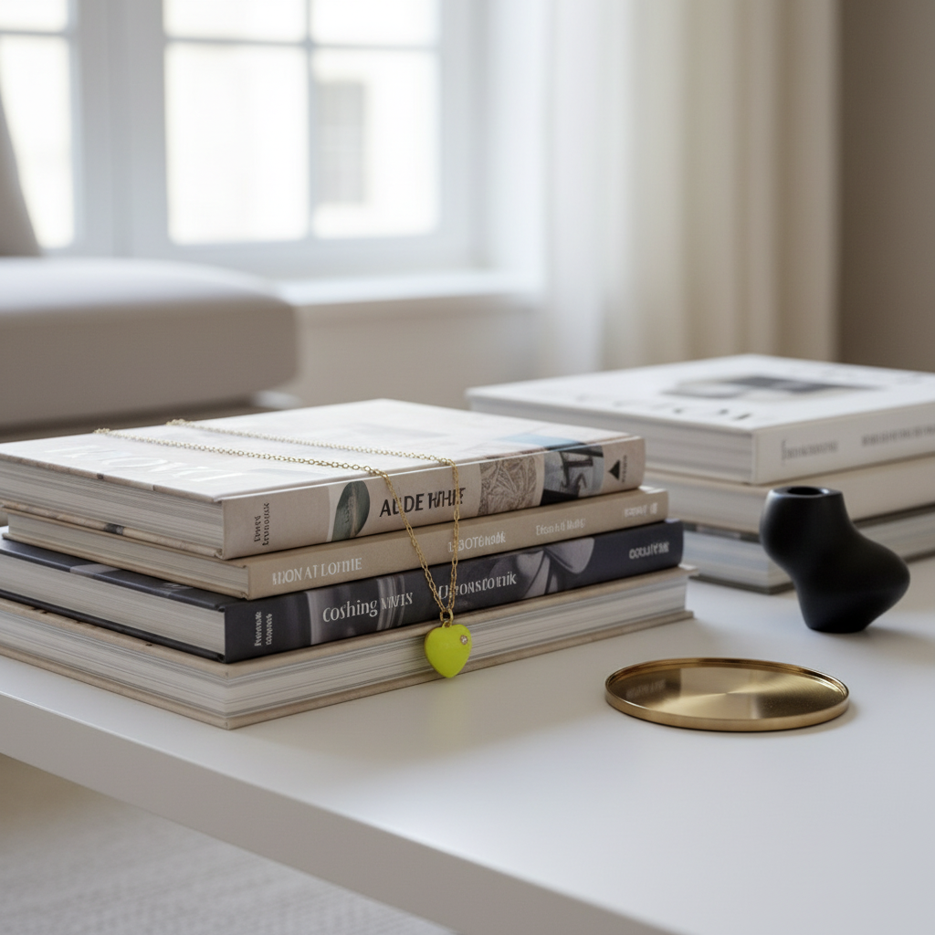 Amore Lemon-Glow Heart Necklace_ChicaChica