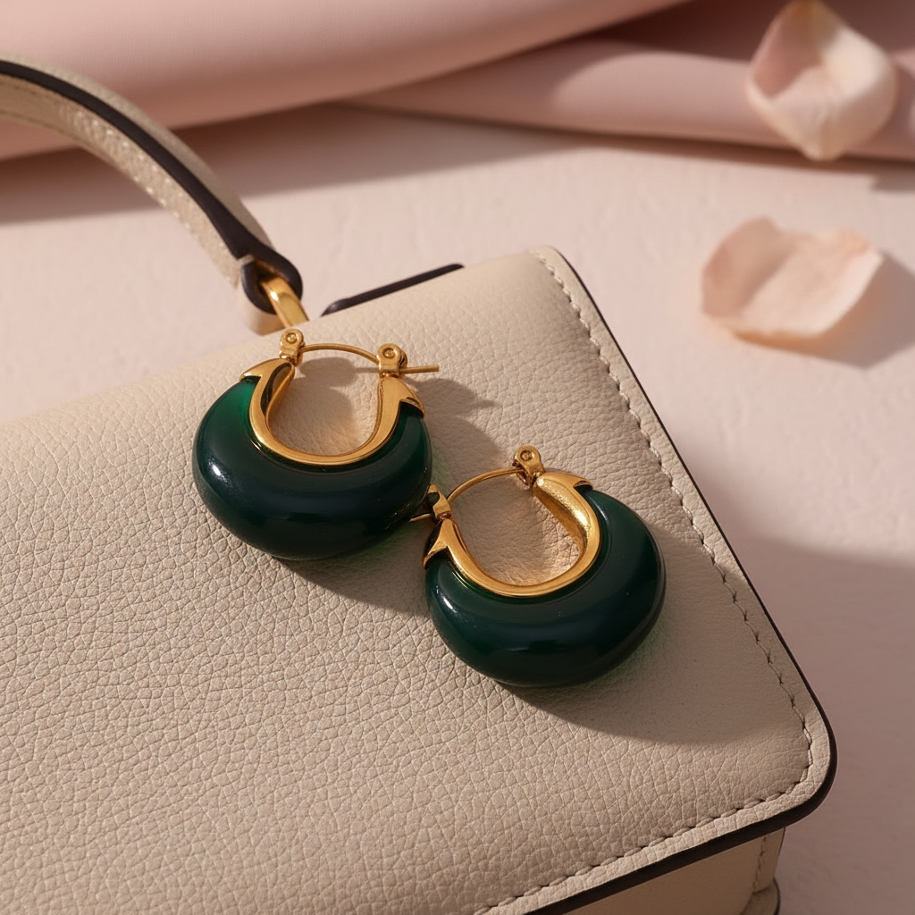 Ava Hoops_Emerald Green_ChicaChica