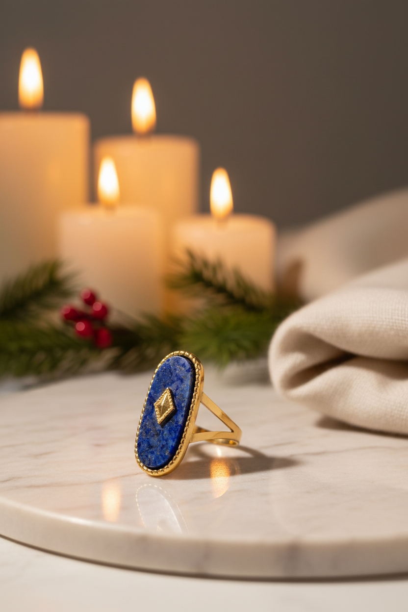 Azure Glow Ring_ChicaChica