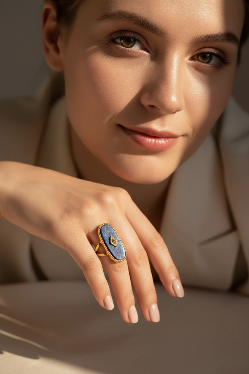 Azure Glow Ring_ChicaChica