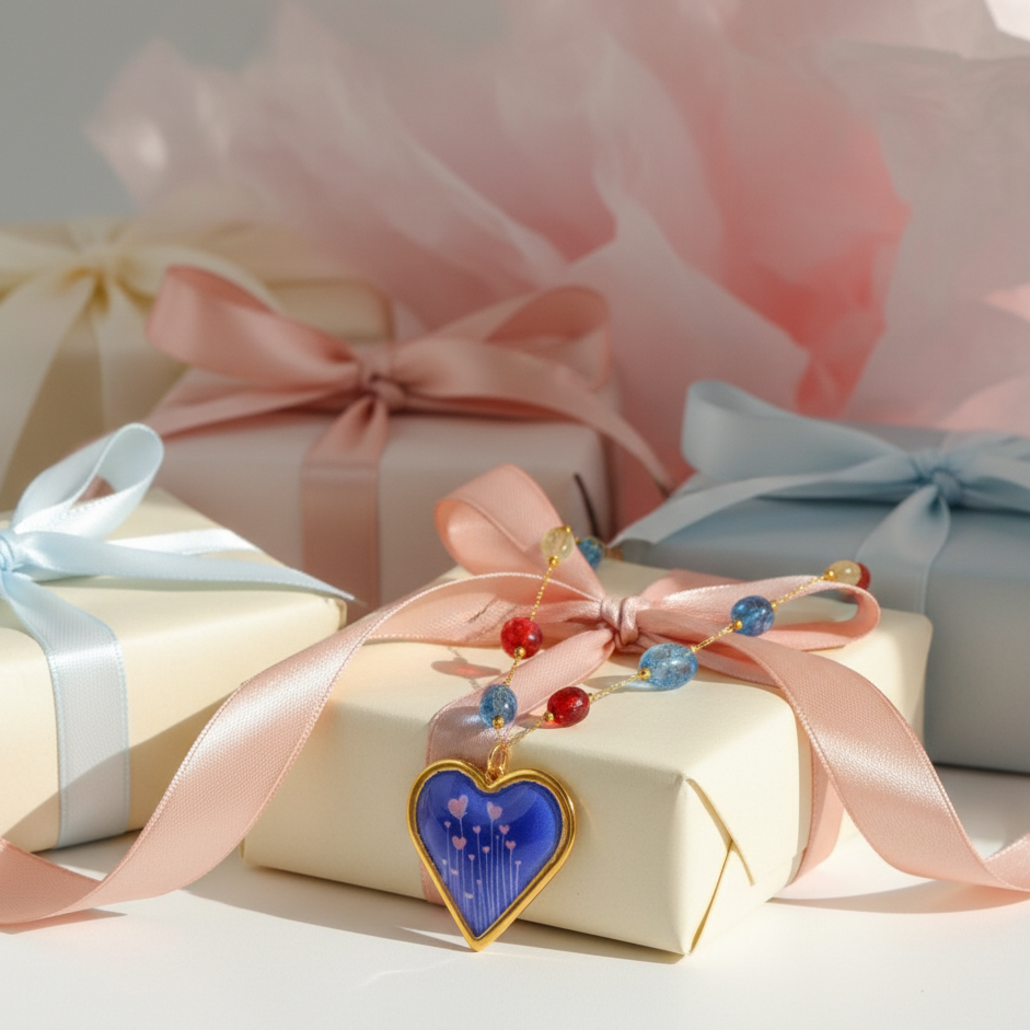 Blue Bloom Necklace_ChicaChica