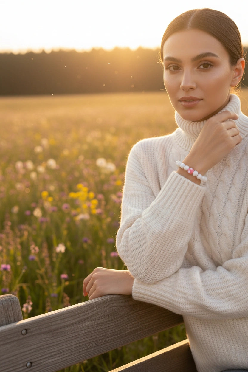 Blush Dot Bracelet-ChicaChica