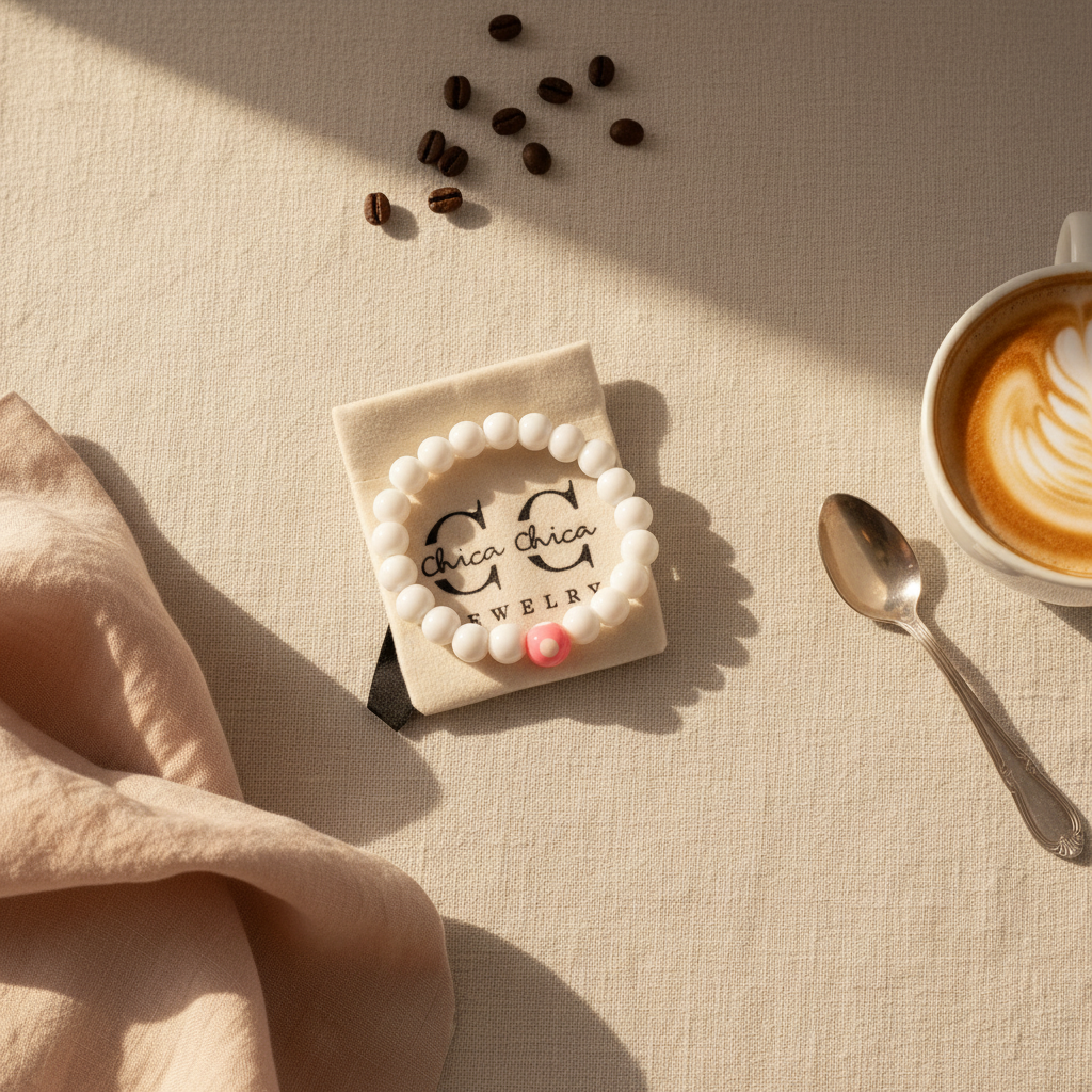 Blush Dot Bracelet-ChicaChica