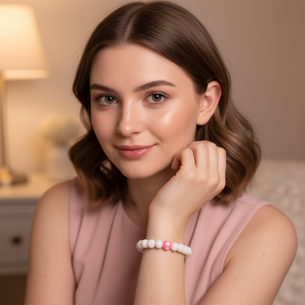 Blush Dot Bracelet-ChicaChica