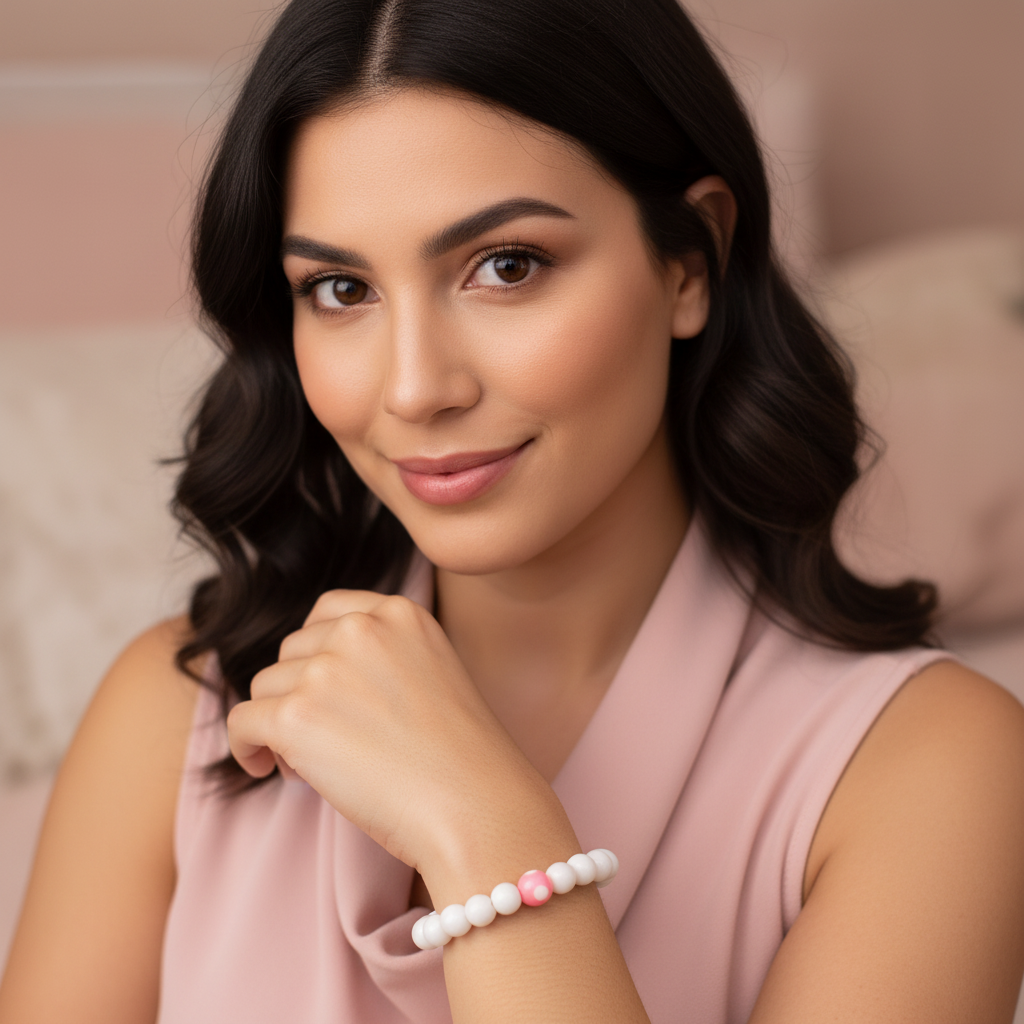 Blush Dot Bracelet-ChicaChica