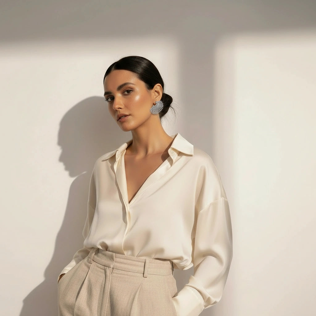 Celestial Rays Silver Earrings_ChicaChica