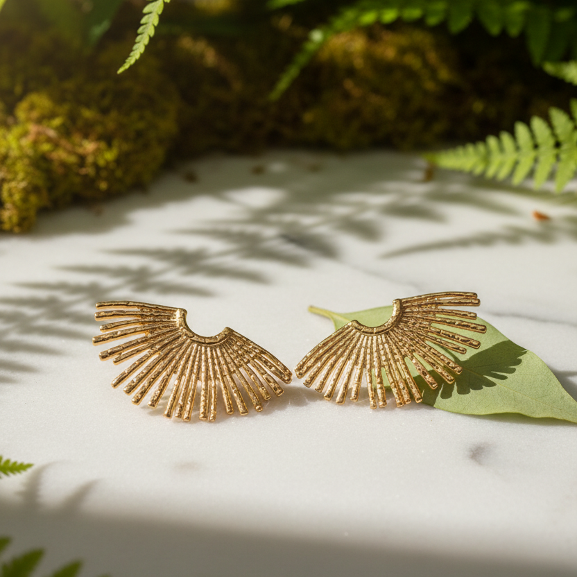 Celestial Rays Earrings_ChicaChica