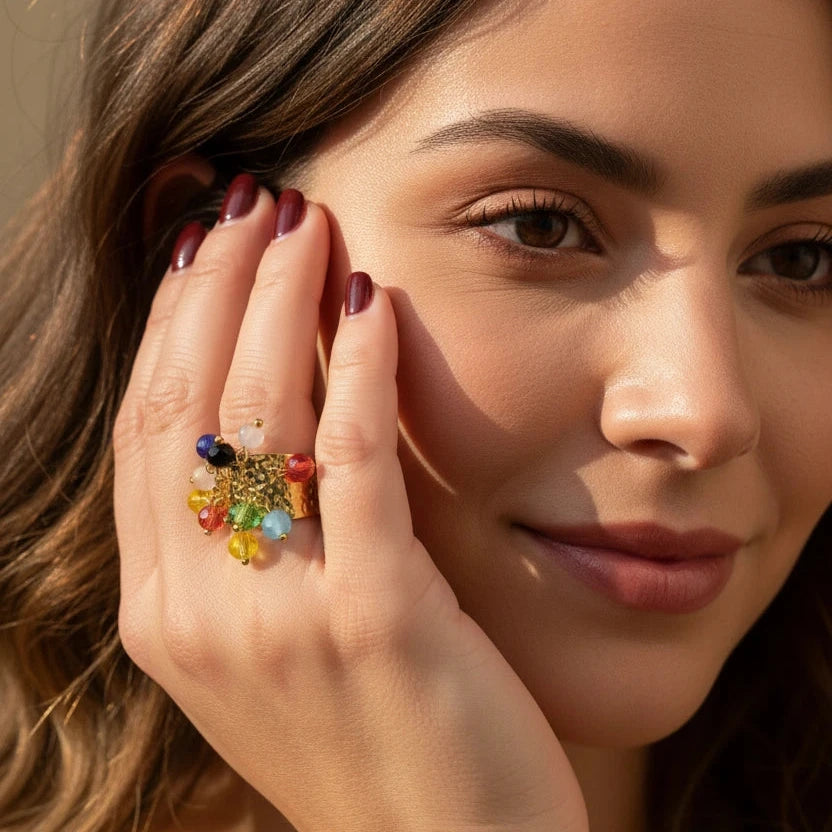 Confetti Charm Ring_Chica Chica