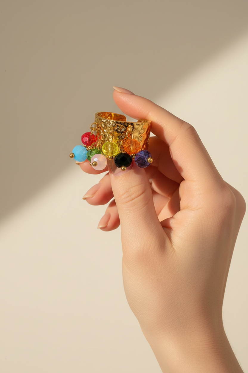 Confetti Charm Ring_ChicaChica