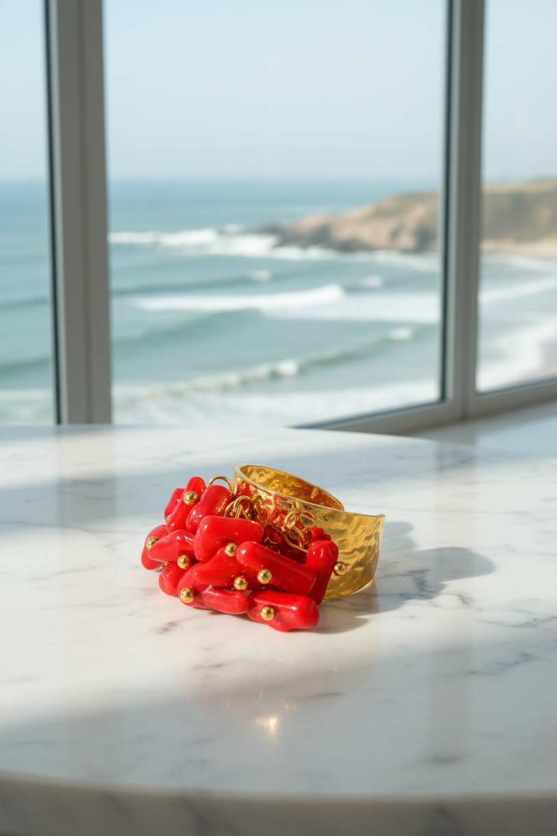 Coral Ember Ring_ChicaChica