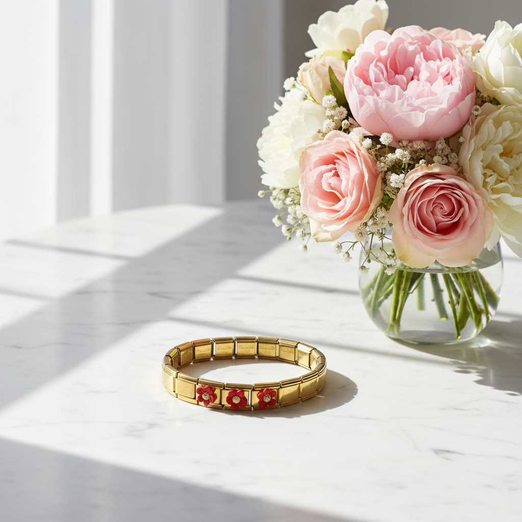 Crimson Blossom Bracelet_ChicaChica