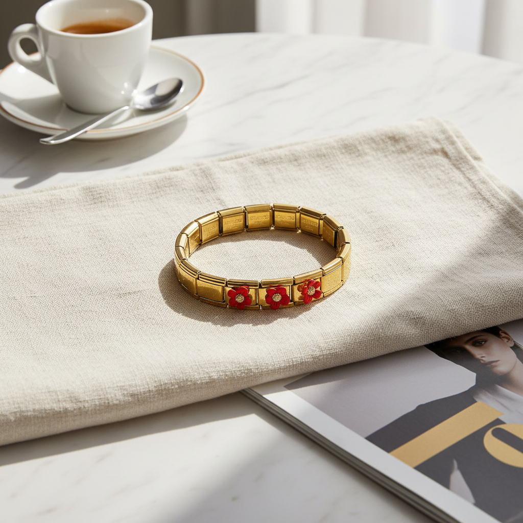 Crimson Blossom Bracelet_ChicaChica