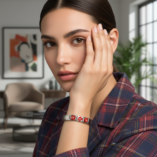 Crimson Frost Blossom Bracelet_ChicaChica