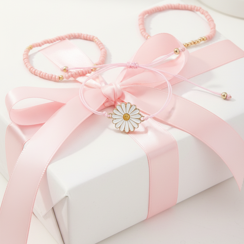  Daisy Delight Bracelet Set_ChicaChica