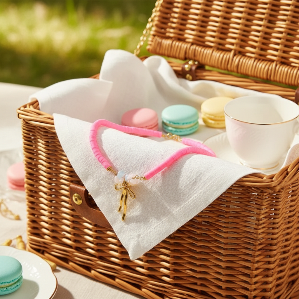 Darling Bow Necklace_ChicaChica