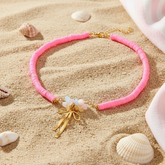 Darling Bow Necklace_ChicaChica