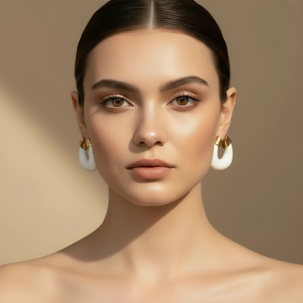 Deco White Hoops_RetroGlam_ChicaChica