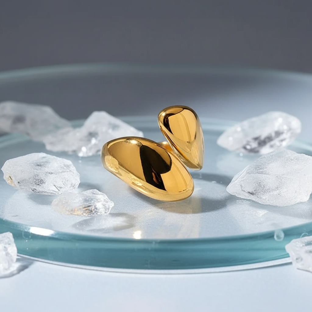  Droplet Ring_Gold_ChicaChica