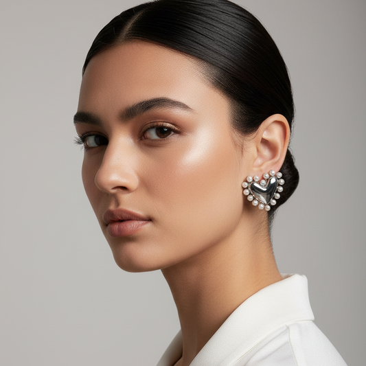 Ecliptic Heart Earrings_ChicaChica