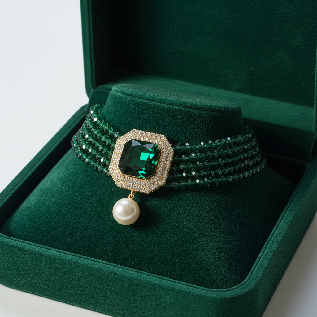 Emerald Majesty Necklace_ChicaChica