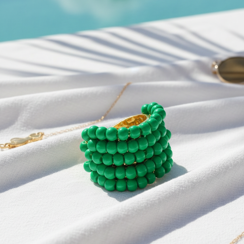 Emerald Pop Ring_ChicaChica 