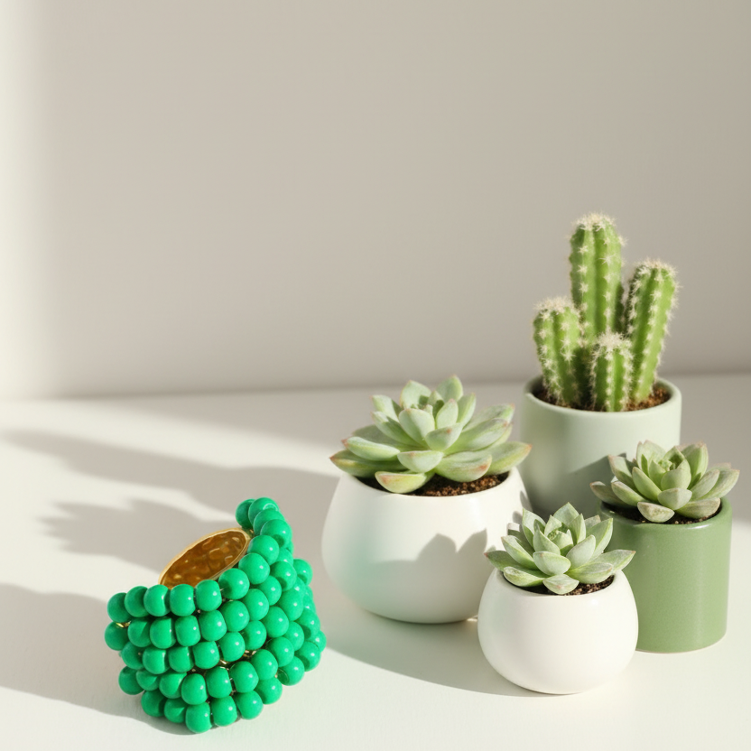 Emerald Pop Ring_ChicaChica 