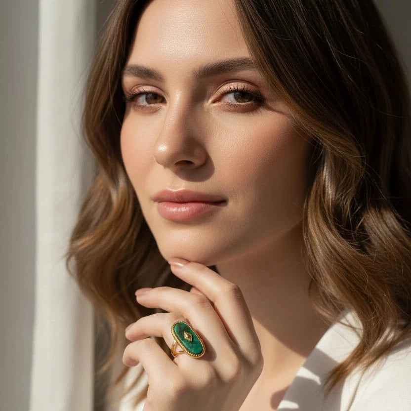 Emerald Sky Ring-ChicaChica