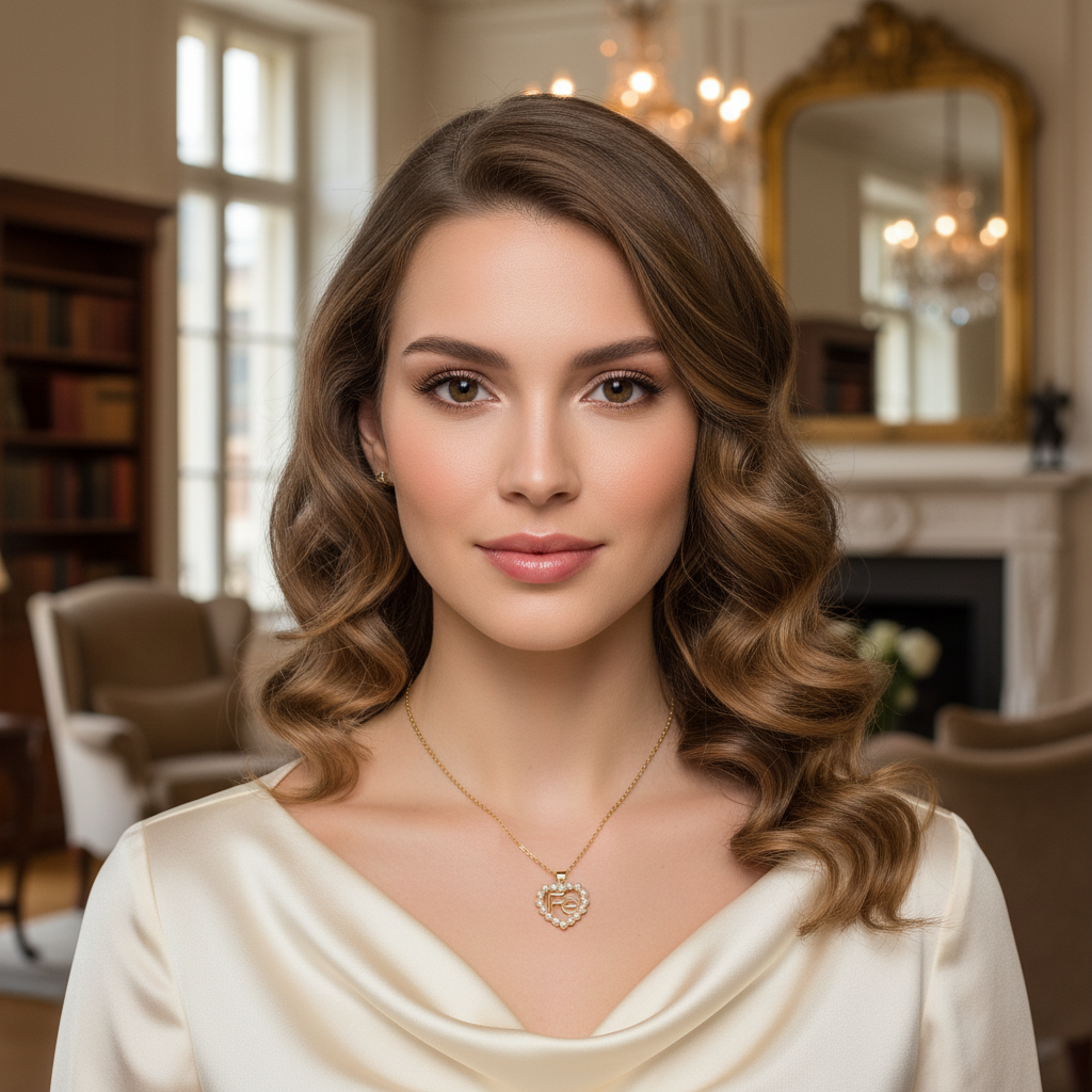 Fe Pearl Heart Necklace_ChicaChica