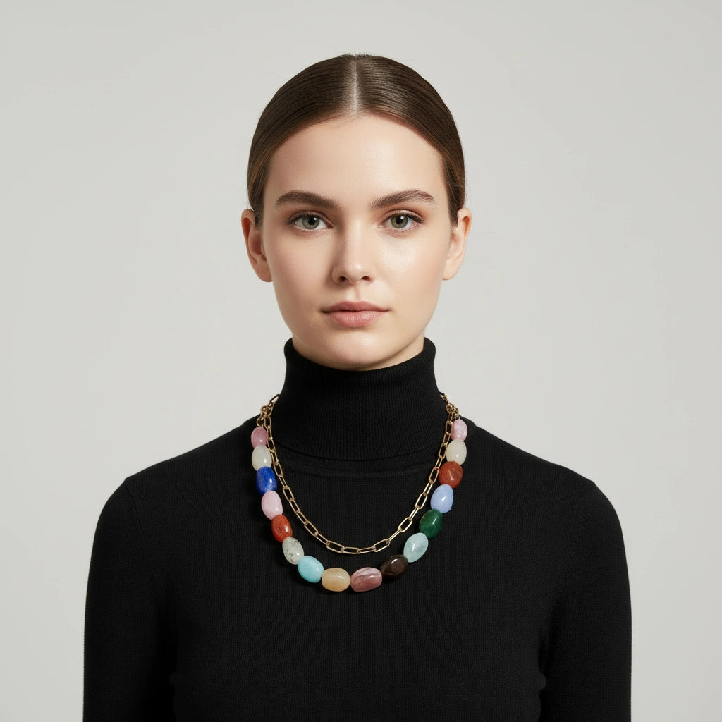 Fiesta Stones Necklace_ChicaChica