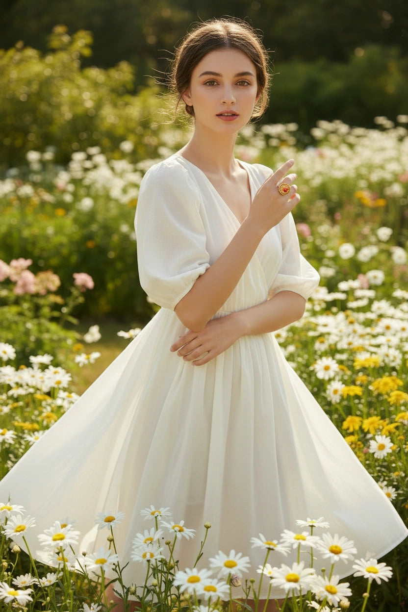 Flower Punch Ring-ChicaChica