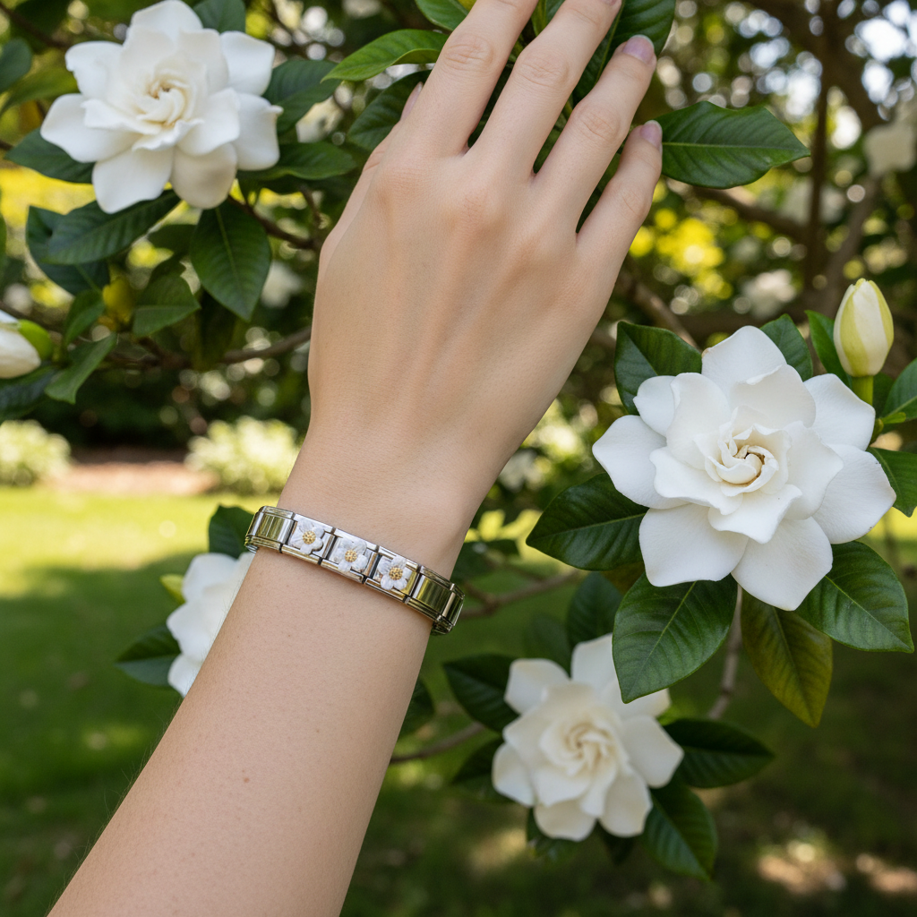 Gardenia Bloom Bracelet _ChicaChica