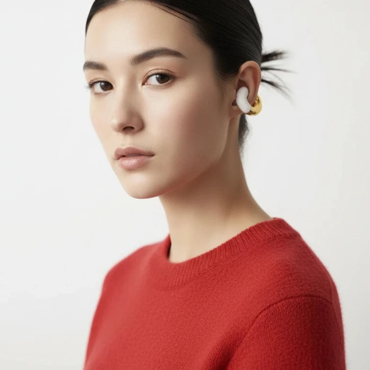  Gatsby Arc Ear Cuffs _Milky White_ChicaChica