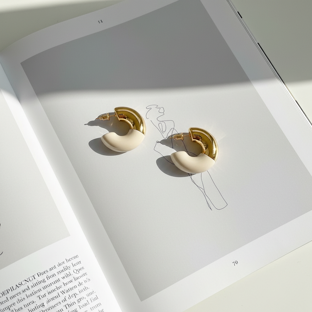 Gatsby Arc Earrings-ChicaChica